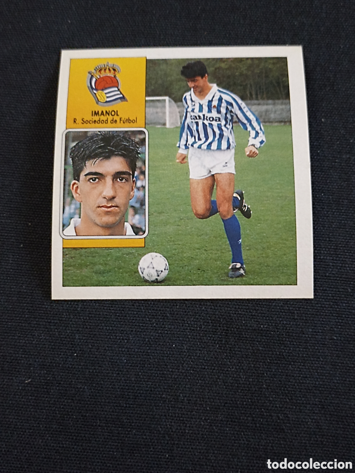 Cromos de f&uacute;tbol: Imanol ( Real Sociedad de F&uacute;tbol ). Liga este 92-93. Nunca pegado