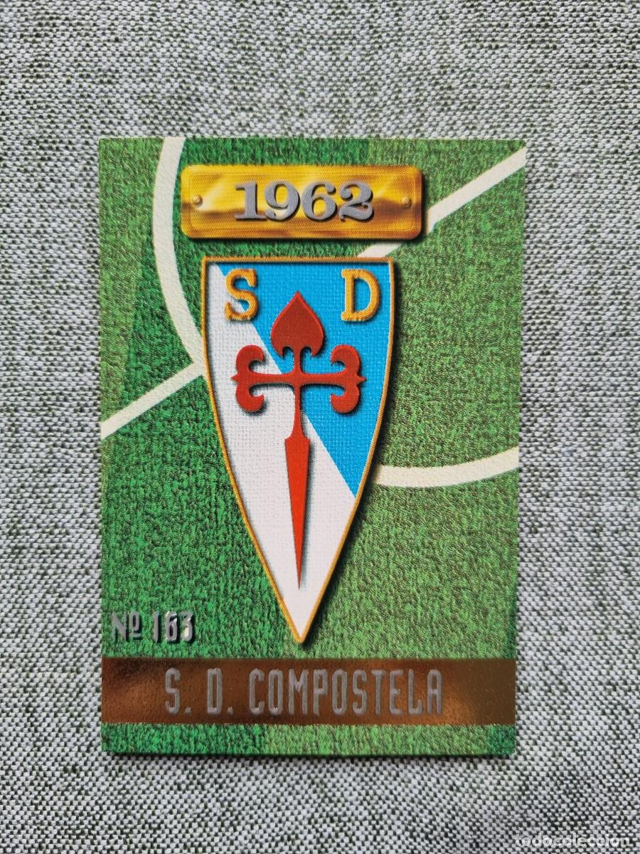Cromos de f&uacute;tbol: 163 ESCUDO (SD Compostela). Las Fichas de la Liga 1996 1997 96 97 (Mundicromo)