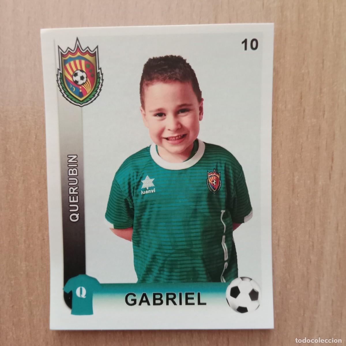 Cromos de f&uacute;tbol: GABRIEL - JUGADOR - QUERUB&Iacute;N - TAVERNES BLANQUES CLUB F&Uacute;TBOL - STICKER CROMO N&ordm; 10 - A&Ntilde;O 2018.
