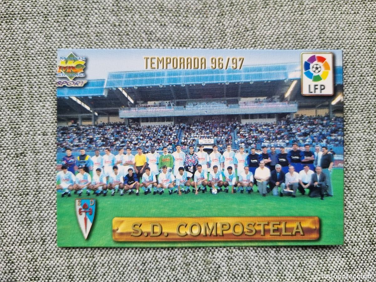 Cromos de f&uacute;tbol: 163 PLANTILLA (SD Compostela). Las Fichas de la Liga 1996 1997 96 97 (Mundicromo)