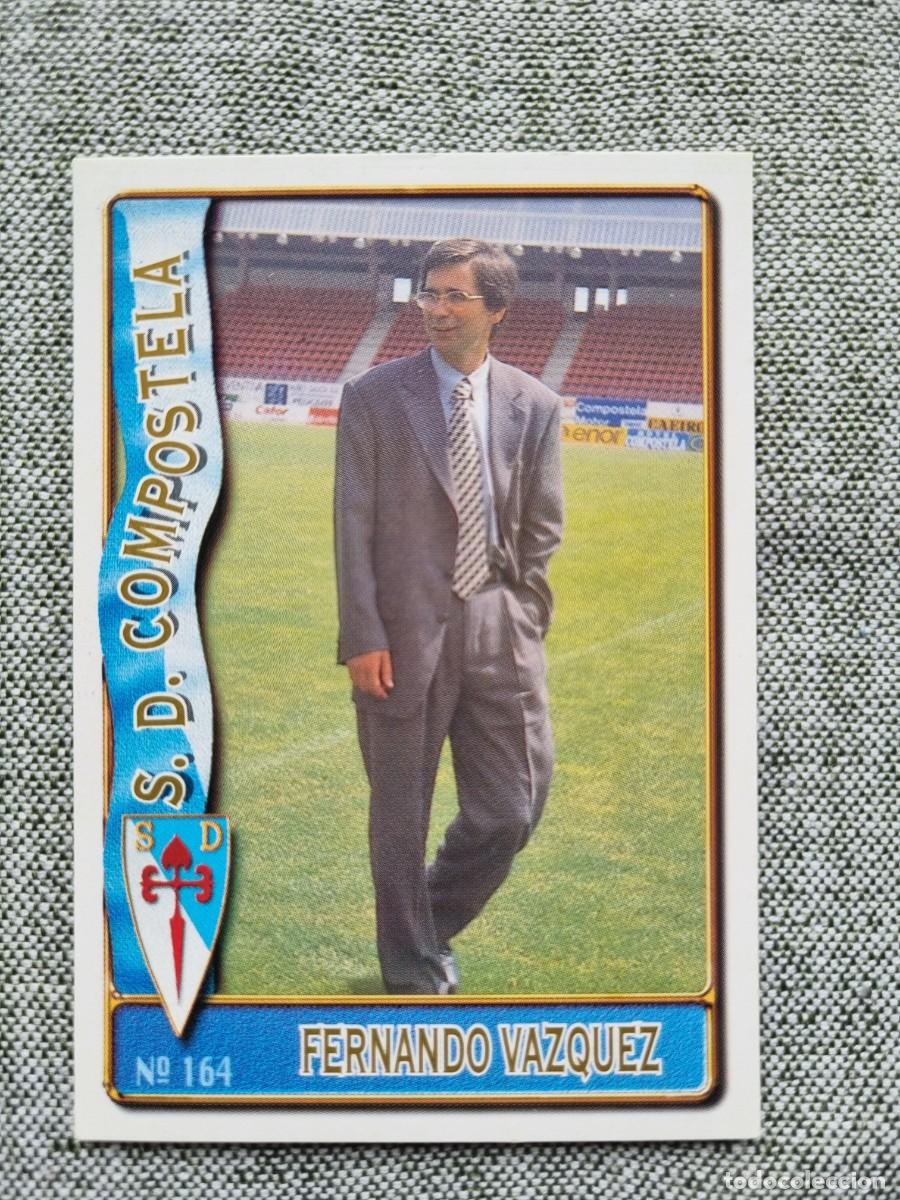 Cromos de f&uacute;tbol: 164 FERANDO V&Aacute;ZQUEZ (SD Compostela). Las Fichas de la Liga 1996 1997 96 97 (Mundicromo)