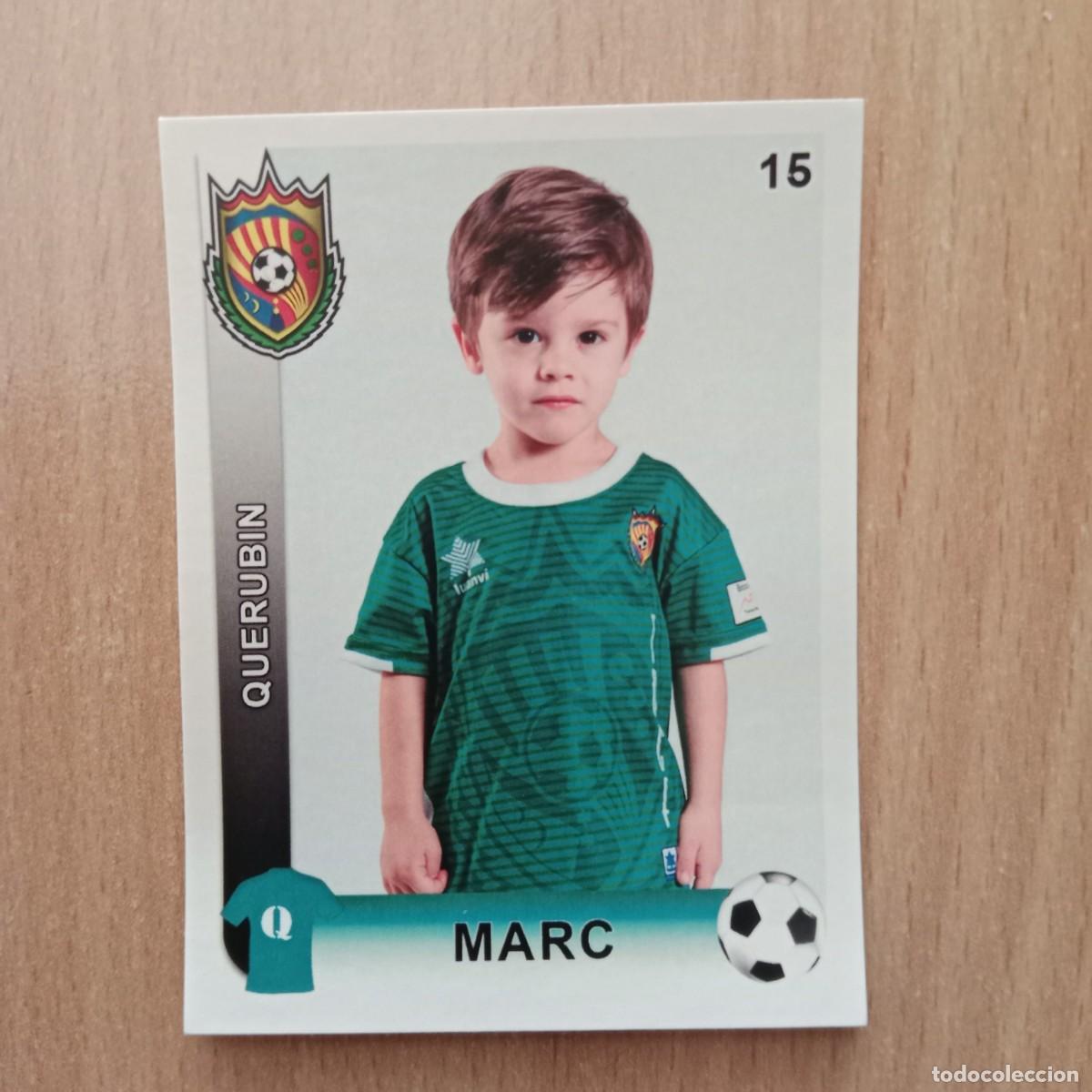 Cromos de f&uacute;tbol: MARC - JUGADOR - QUERUB&Iacute;N - TAVERNES BLANQUES CLUB F&Uacute;TBOL - STICKER CROMO N&ordm; 15 - A&Ntilde;O 2018.