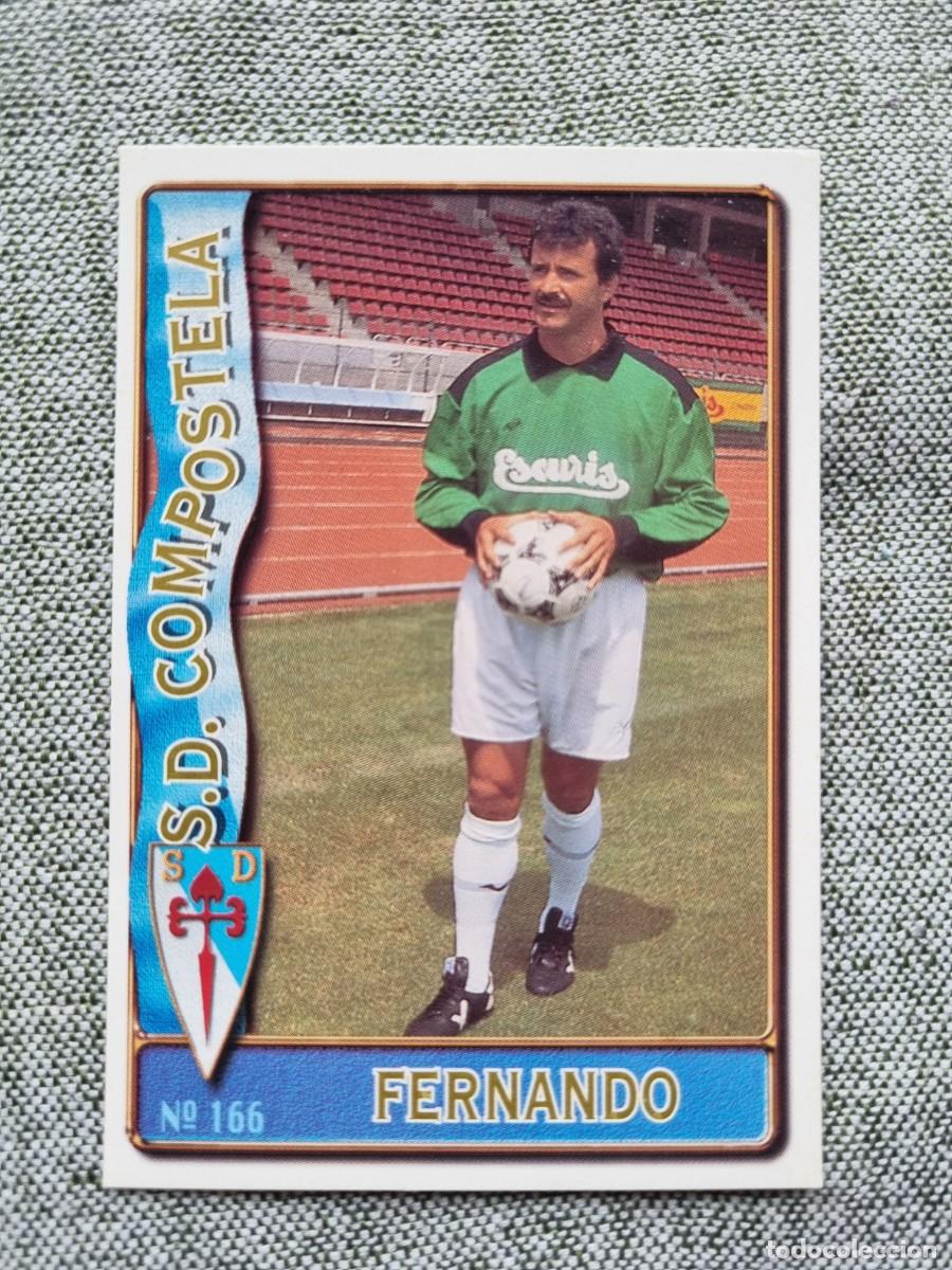 Cromos de f&uacute;tbol: 166 FERNANDO (SD Compostela). Las Fichas de la Liga 1996 1997 96 97 (Mundicromo)