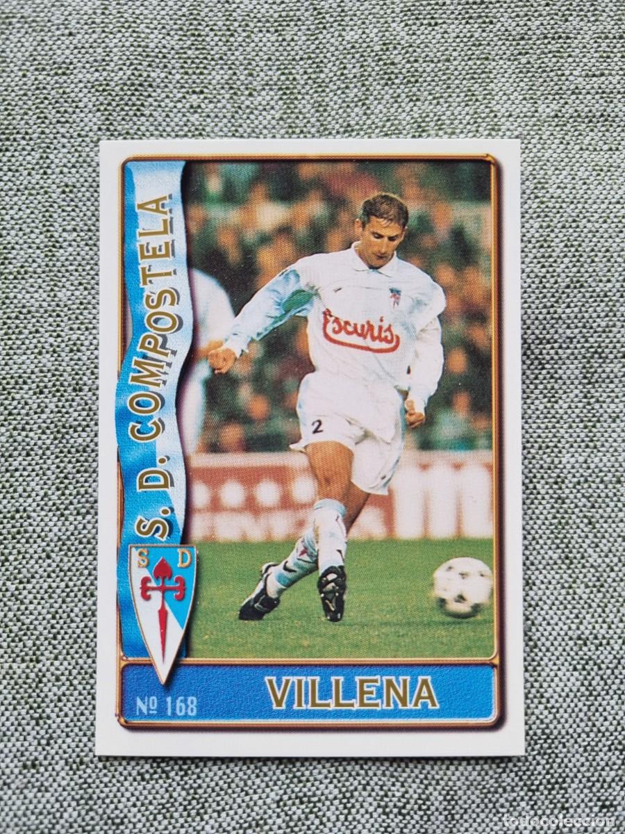 Cromos de f&uacute;tbol: 168 VILLENA (SD Compostela). Las Fichas de la Liga 1996 1997 96 97 (Mundicromo)