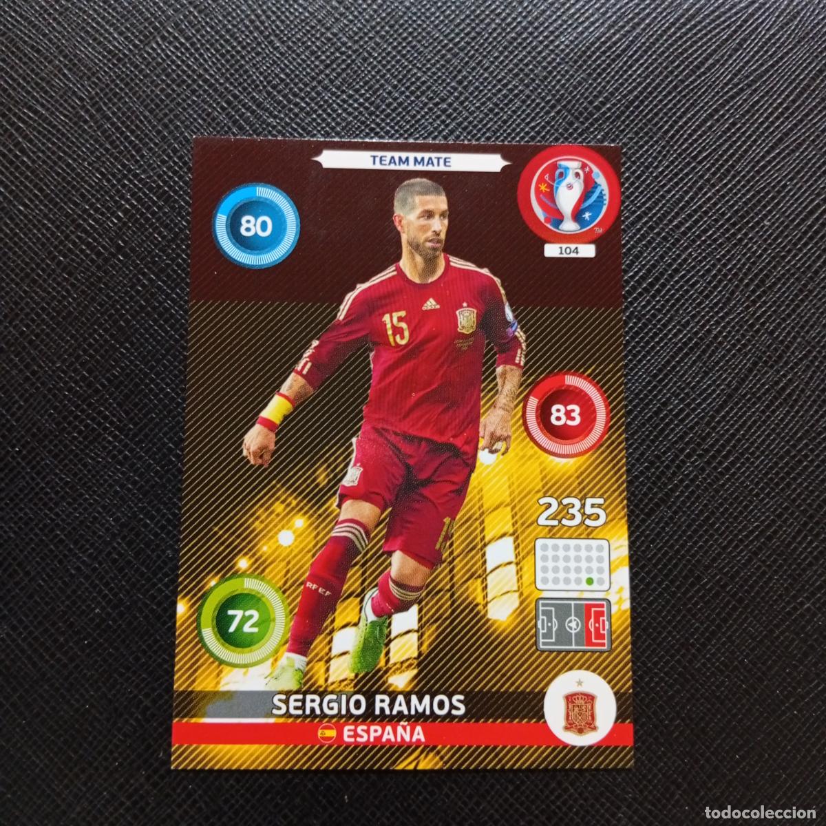 Cromos de Futebol: 104 SERGIO RAMOS ESPA&Ntilde;A PANINI ADRENALYN FRANCIA EURO 2016 FUTBOL EUROCOPA 16 - A58 PG478