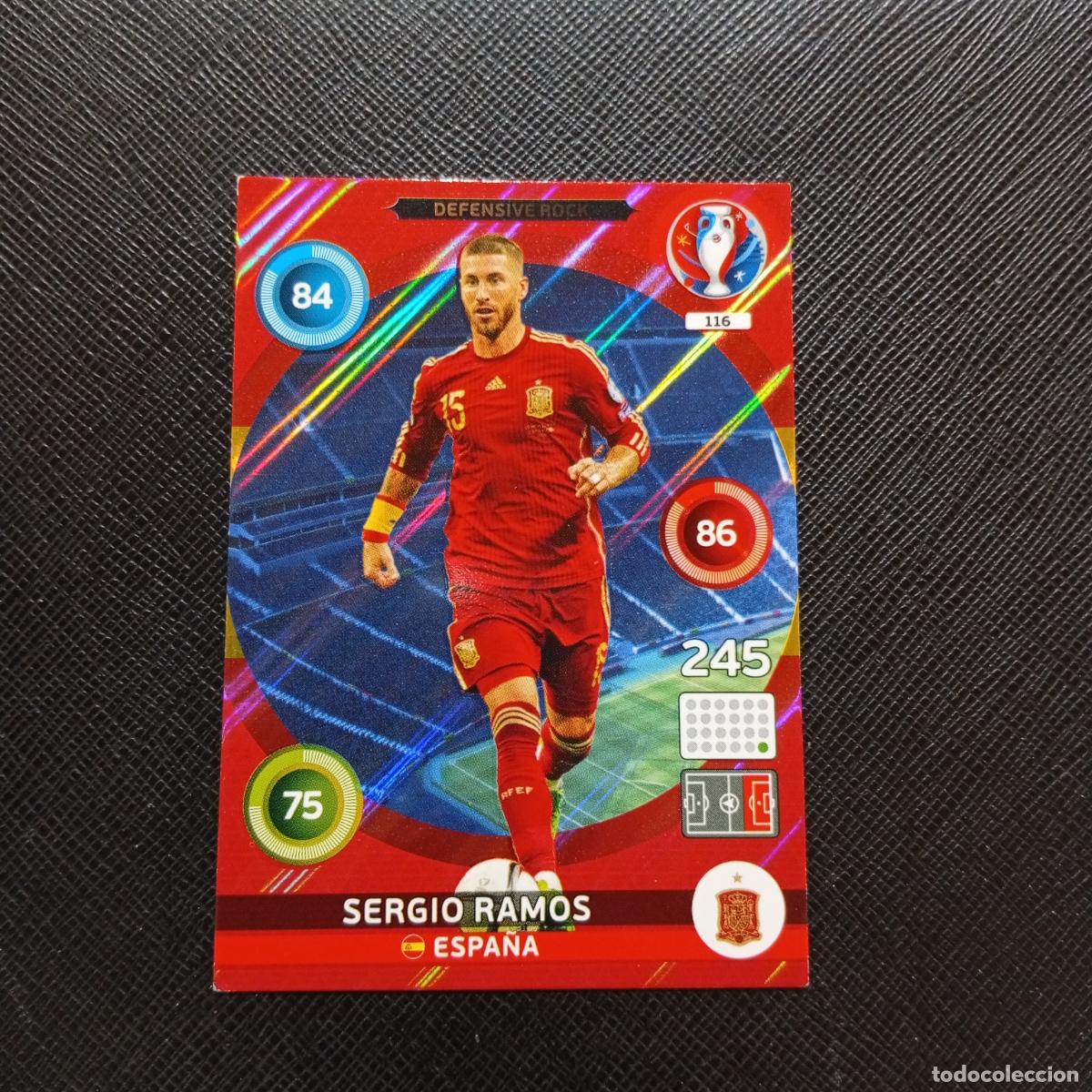Cromos de f&uacute;tbol: 116 SERGIO RAMOS ESPA&Ntilde;A PANINI ADRENALYN FRANCIA EURO 2016 FUTBOL EUROCOPA 16 - A58 PG496