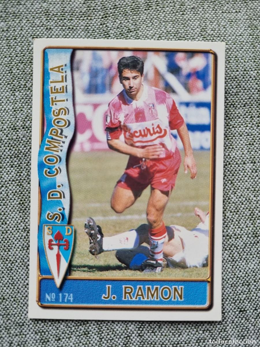 Figurine di Calcio: 174 JOS&Eacute; RAM&Oacute;N (SD Compostela). Las Fichas de la Liga 1996 1997 96 97 (Mundicromo)
