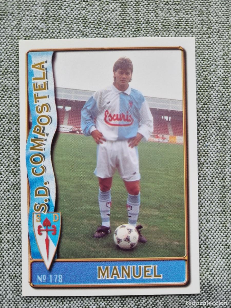 Cromos de f&uacute;tbol: 178 MANUEL (SD Compostela). Las Fichas de la Liga 1996 1997 96 97 (Mundicromo)