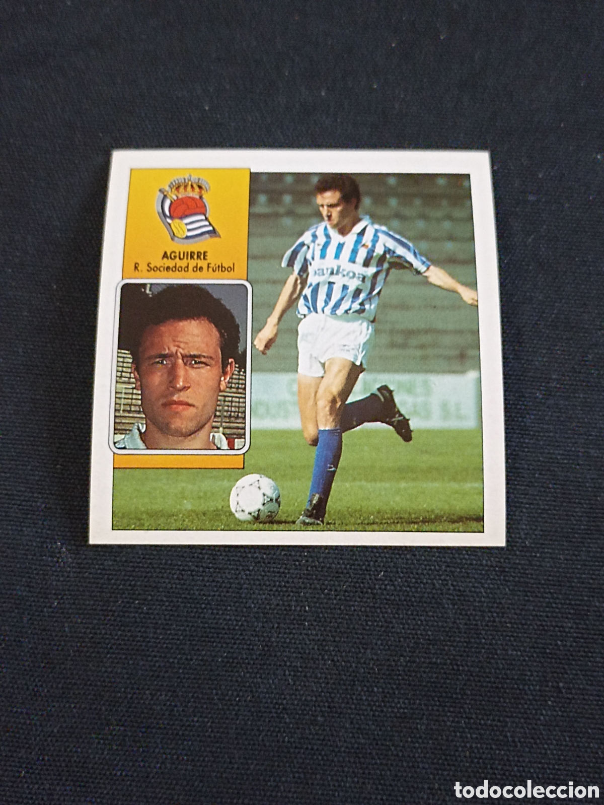 Figurine di Calcio: Aguirre ( Real Sociedad de F&uacute;tbol ). Liga este 92-93. Nunca pegado