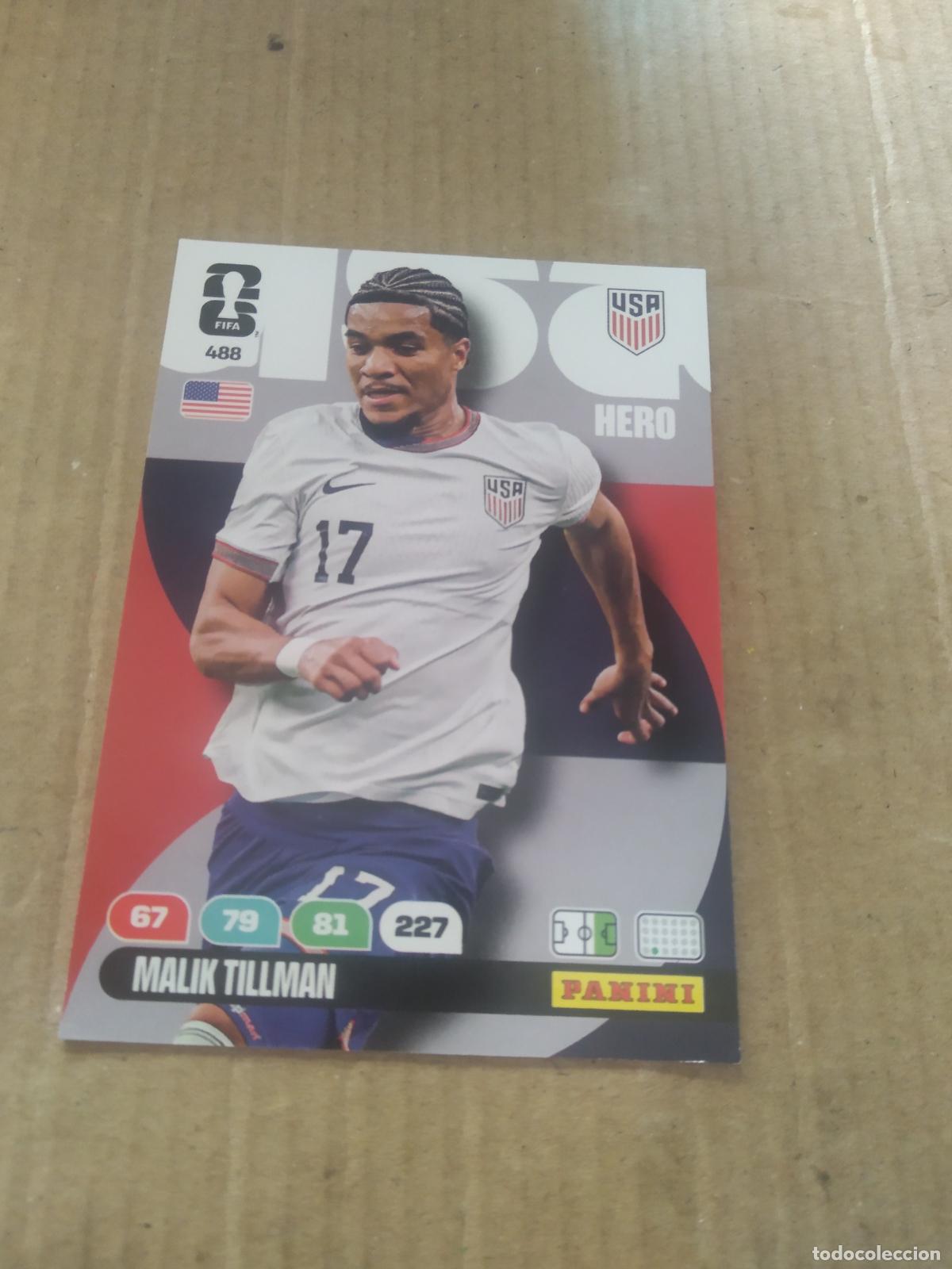 Figurine di Calcio: 488 MALIK TILLMAN ESTADOS UNIDOS USA CROMO FUTBOL PANINI ADRENALYN MUNDIAL 2026 WORLD CUP