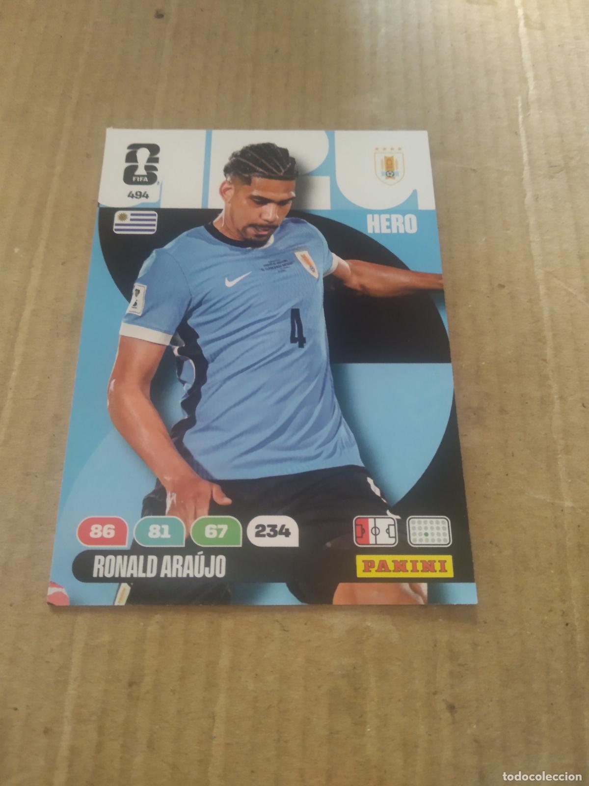 Cromos de f&uacute;tbol: 494 ARAUJO URUGUAY CROMO FUTBOL PANINI ADRENALYN MUNDIAL 2026 WORLD CUP