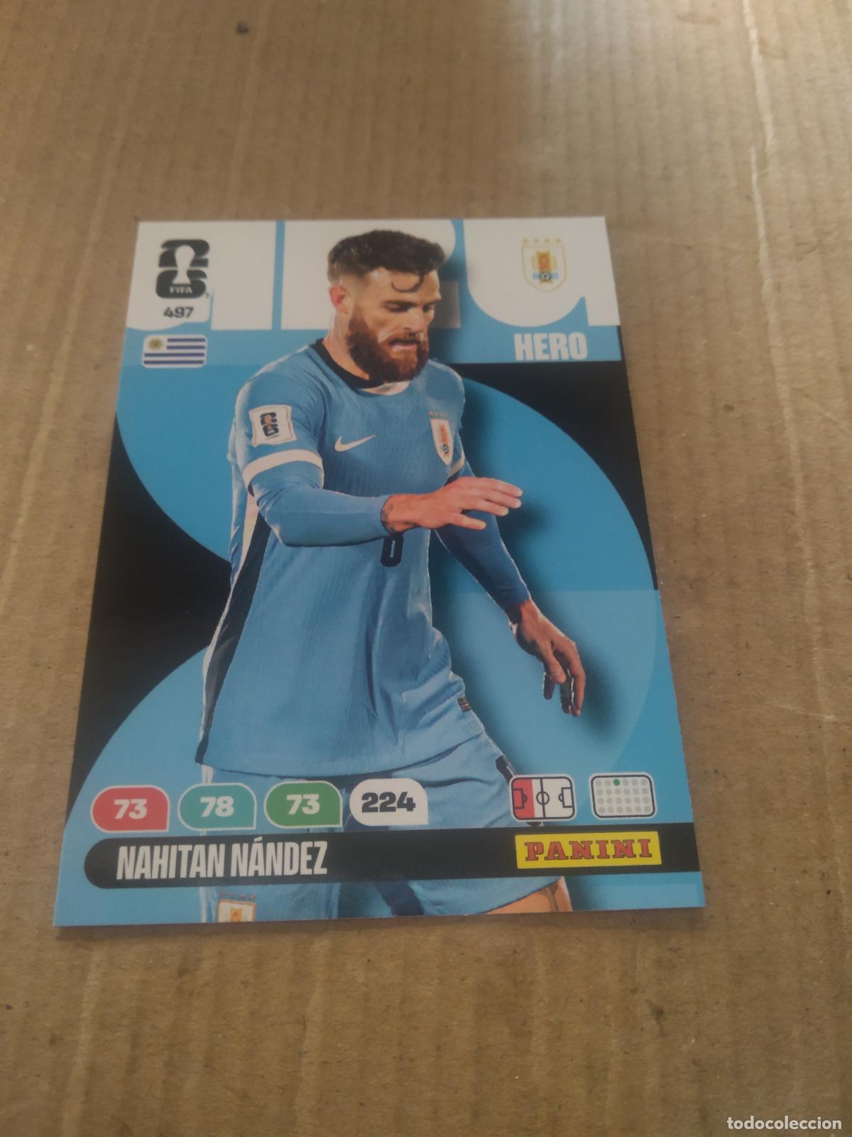 Cromos de f&uacute;tbol: 497 NAHITAN NANDEZ URUGUAY CROMO FUTBOL PANINI ADRENALYN MUNDIAL 2026 WORLD CUP