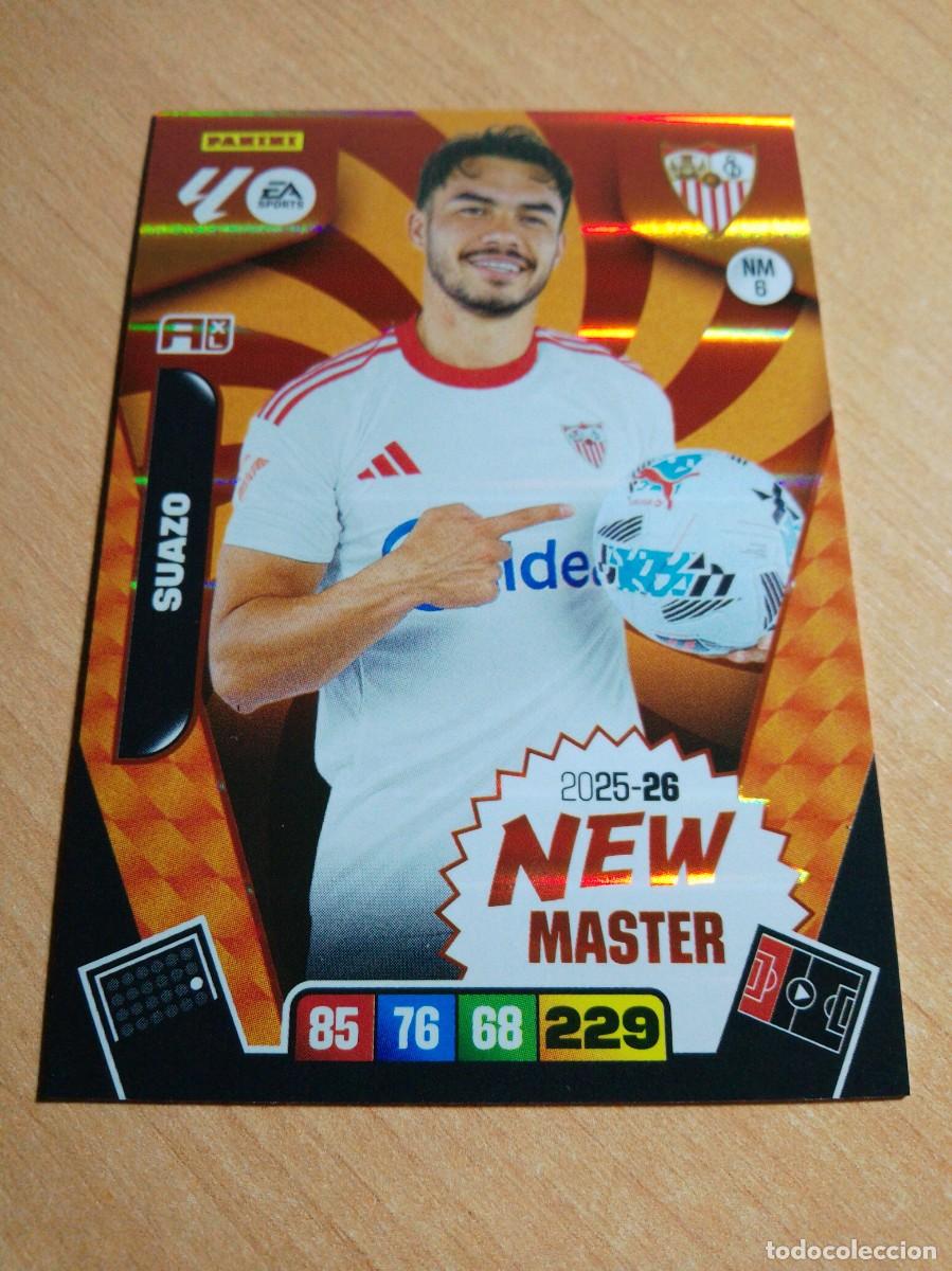 Cromos de Futebol: NM6 SUAZO NEW MASTER SEVILLA 25 26 ADRENALYN XL 2025 2026 NUEVO DE SOBRE