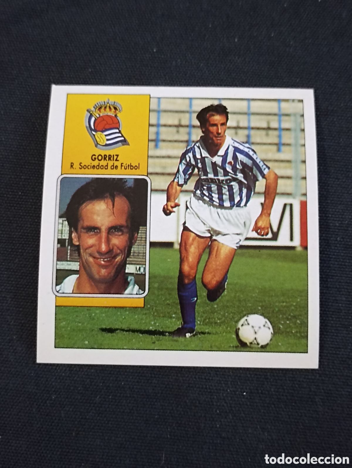 Cromos de Futebol: Gorriz ( Real Sociedad de F&uacute;tbol ). Liga este 92-93. Nunca pegado