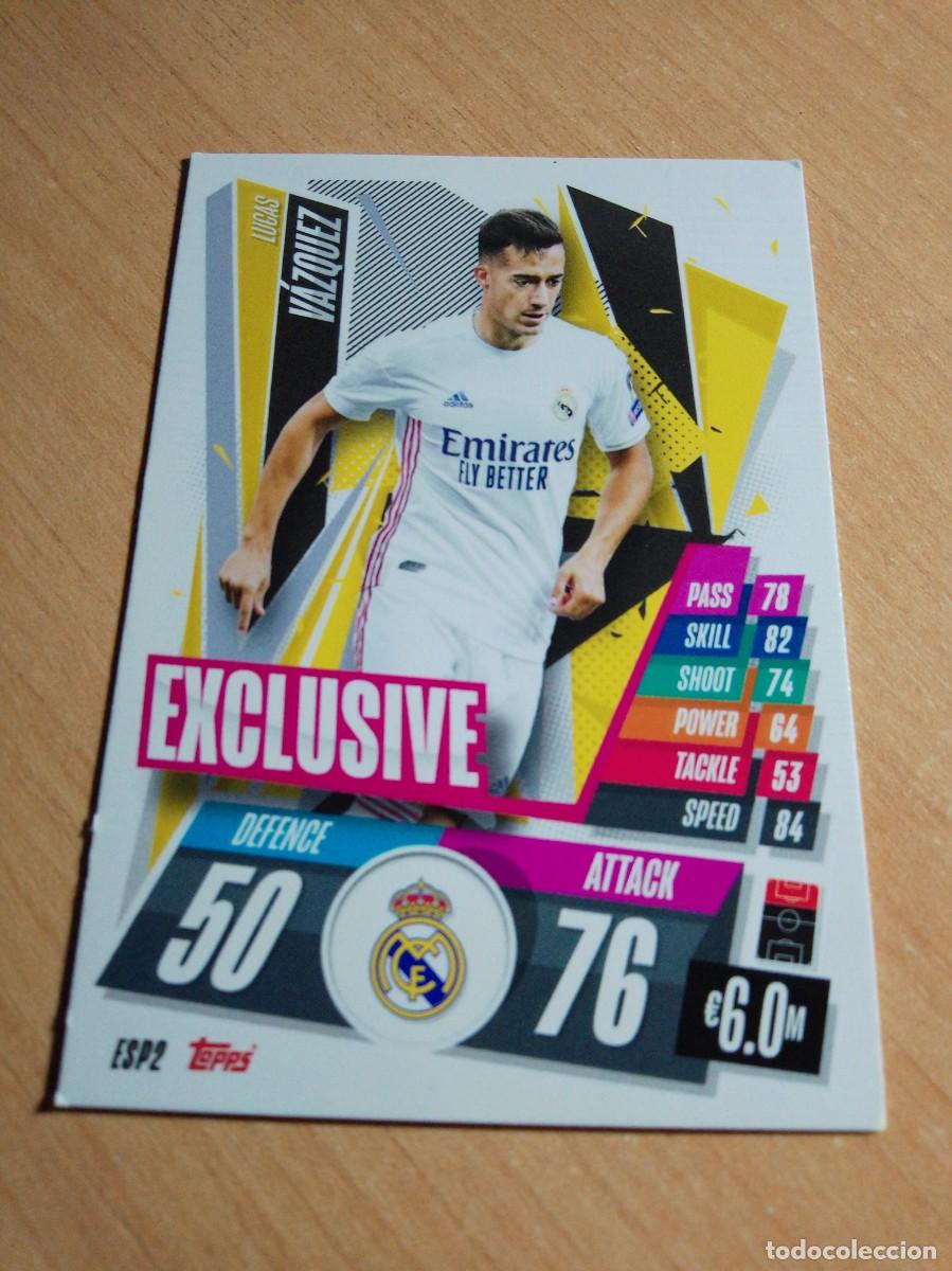Cromos de f&uacute;tbol: ESP 2 LUCAS VAZQUEZ REAL MADRID EXCLUSIVE TOPPS MATCH ATTAX CHAMPIONS LEAGUE 20 21 2020 2021