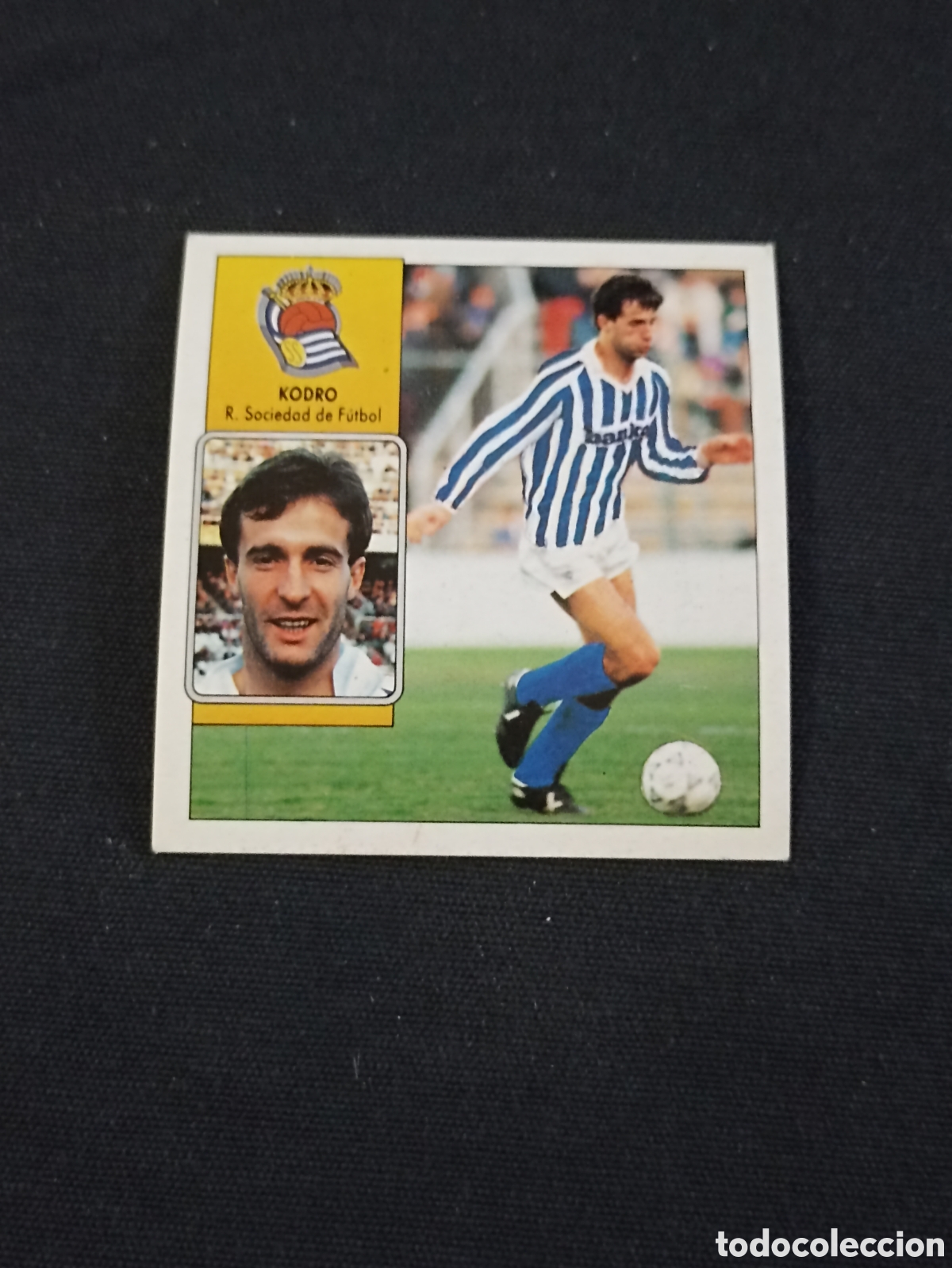 Cromos de f&uacute;tbol: Kodro ( Real Sociedad de F&uacute;tbol ). Liga este 92-93. Nunca pegado