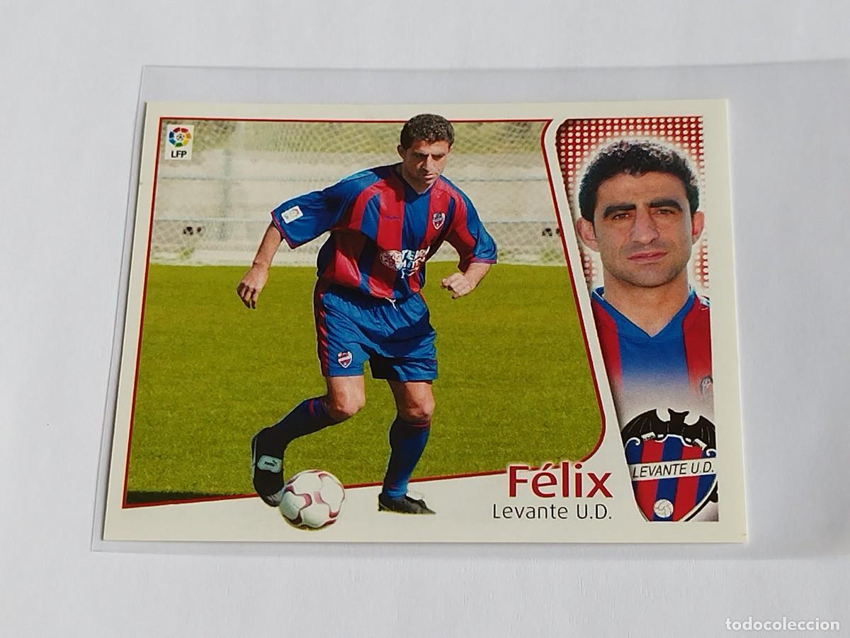 Cromos de f&uacute;tbol: F&Eacute;LIX LEVANTE UD - COLECCIONES EDICIONES ESTE LA LIGA 2004 2005 - PANINI 04 05 SIN PEGAR