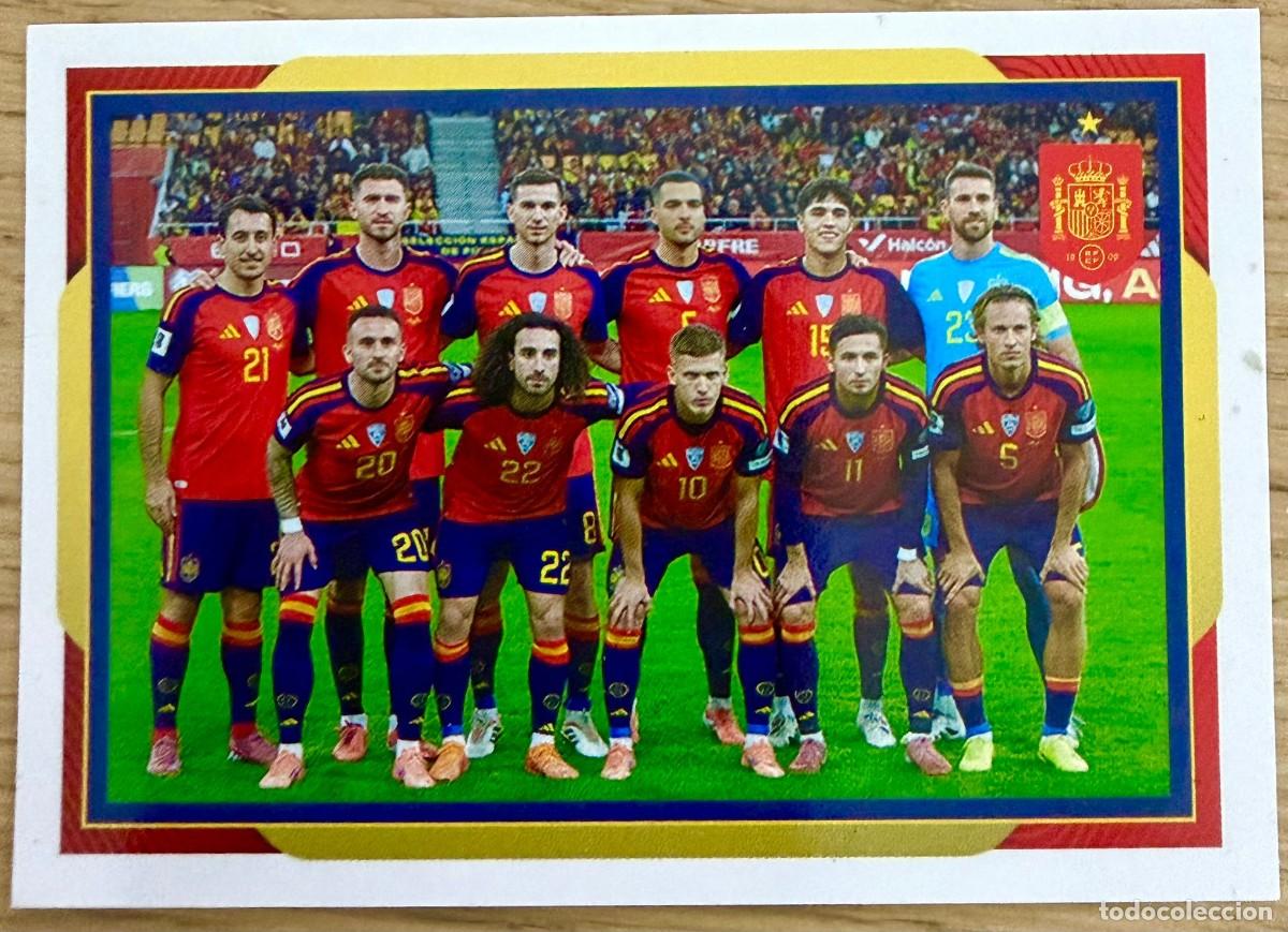 Cromos de f&uacute;tbol: 04 4 ALINEACION ONCE SELECCION ESPA&Ntilde;OLA CARREFOUR ESPA&Ntilde;A 2026 26 STICKER SIN PEGAR PANINI