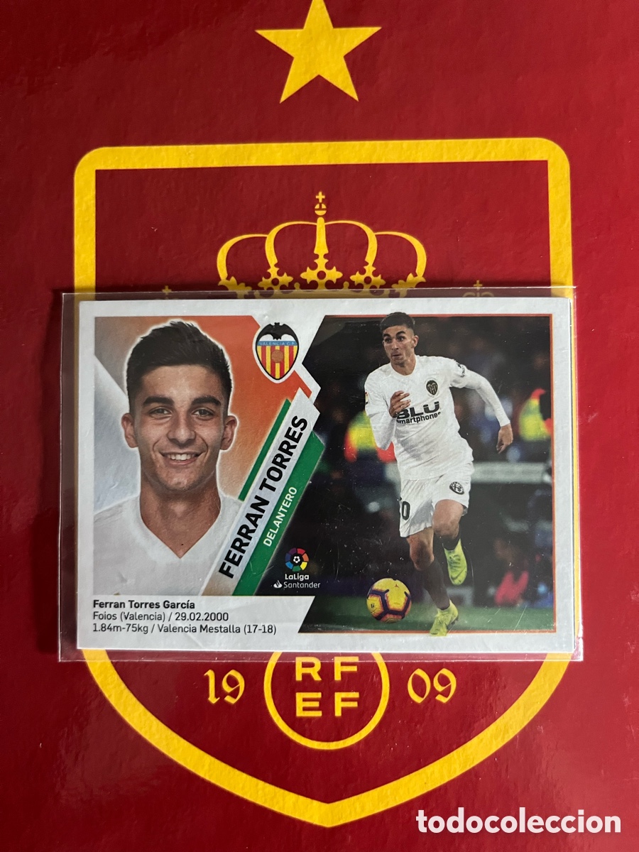 Cromos de f&uacute;tbol: 14 B FERR&Aacute;N TORRES ROOKIE LIGA ESTE 2019 2020 19 20 VALENCIA SIN PEGAR