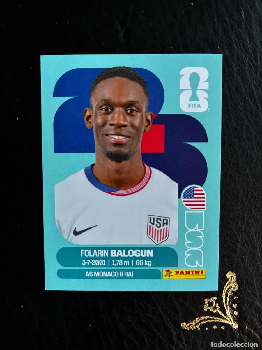 Cromos de f&uacute;tbol: USA 20 FOLARIN BALOGUN USA20 ESTADOS UNIDOS FIFA WORLD CUP MUNDIAL 2026 26 PANINI