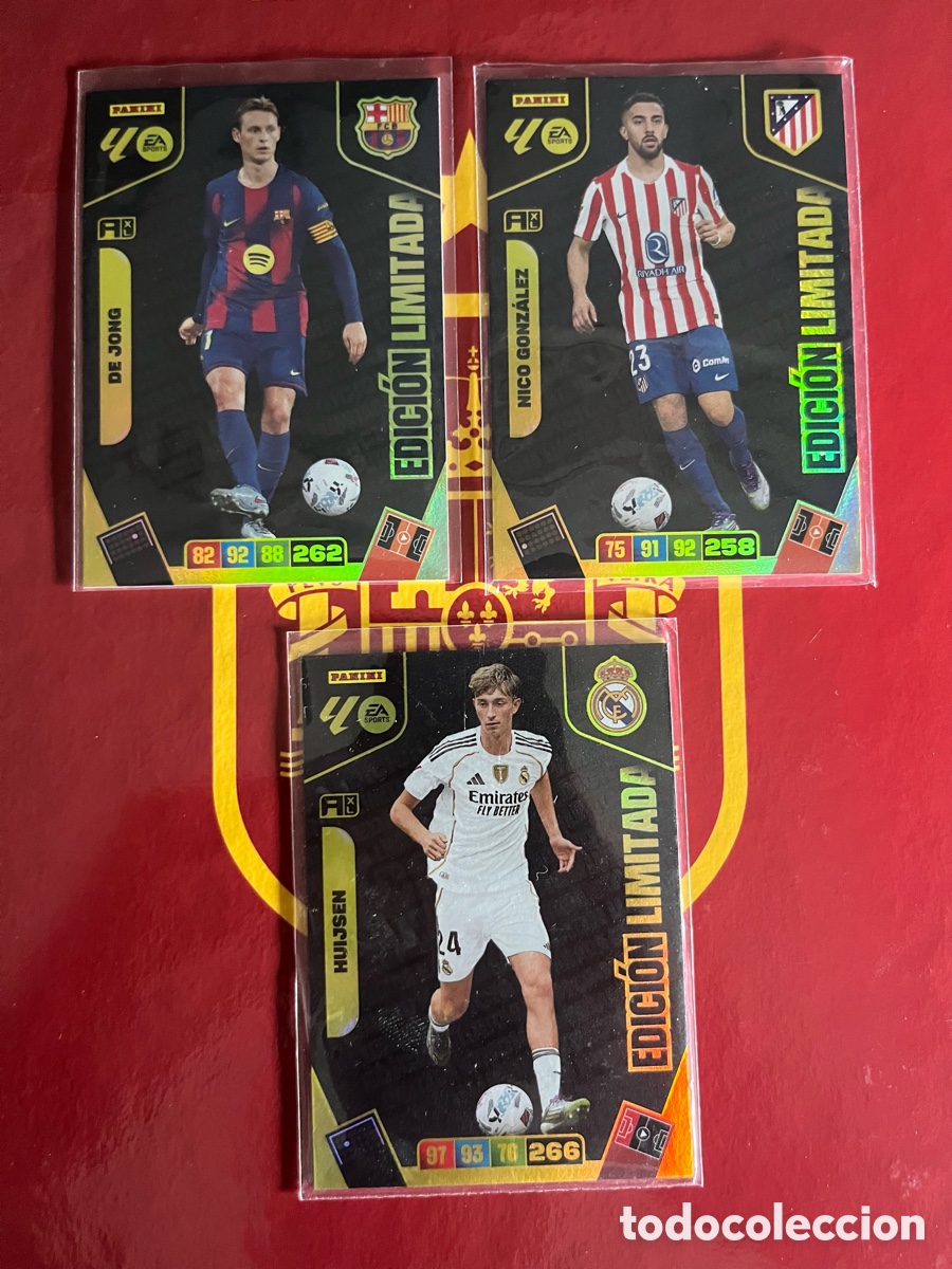 Cromos de f&uacute;tbol: EDICIONES LIMITADAS ADRENALYN LA LIGA 2025 2026 REAL MADRID BARCELONA ATL&Eacute;TICO DE MADRID