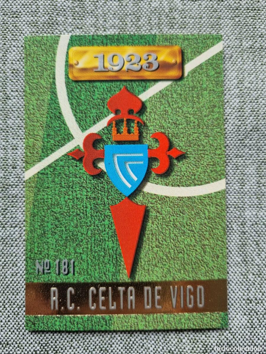 Cromos de f&uacute;tbol: 181 ESCUDO (RC Celta de Vigo). Las Fichas de la Liga 1996 1997 96 97 (Mundicromo)