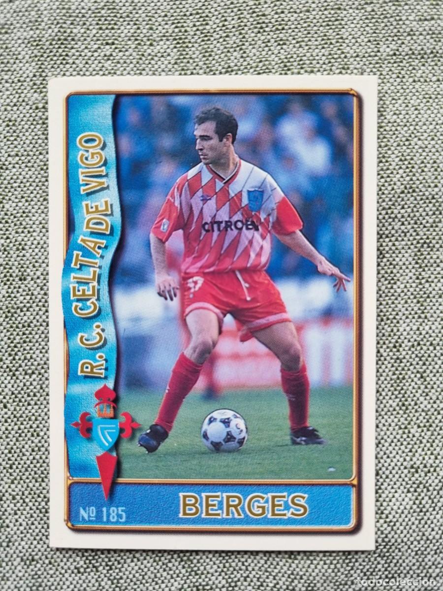 Cromos de f&uacute;tbol: 185 BERGES (RC Celta de Vigo). Las Fichas de la Liga 1996 1997 96 97 (Mundicromo)