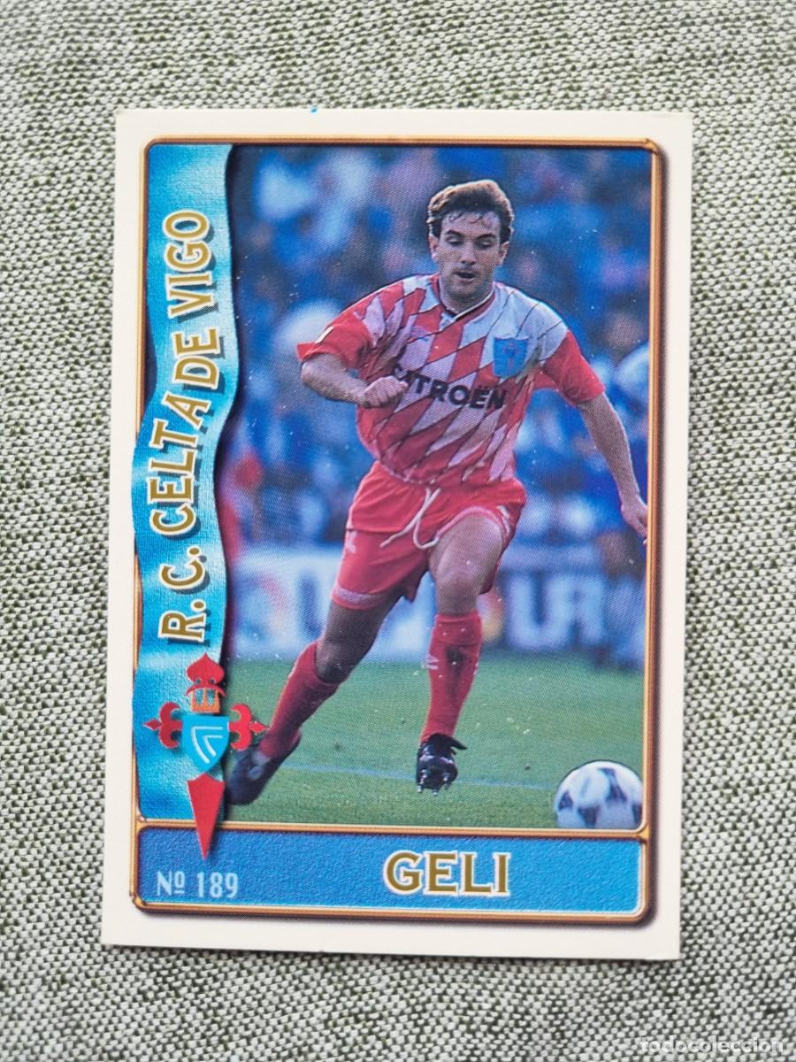 Cromos de f&uacute;tbol: 189 GELI (RC Celta de Vigo). Las Fichas de la Liga 1996 1997 96 97 (Mundicromo)