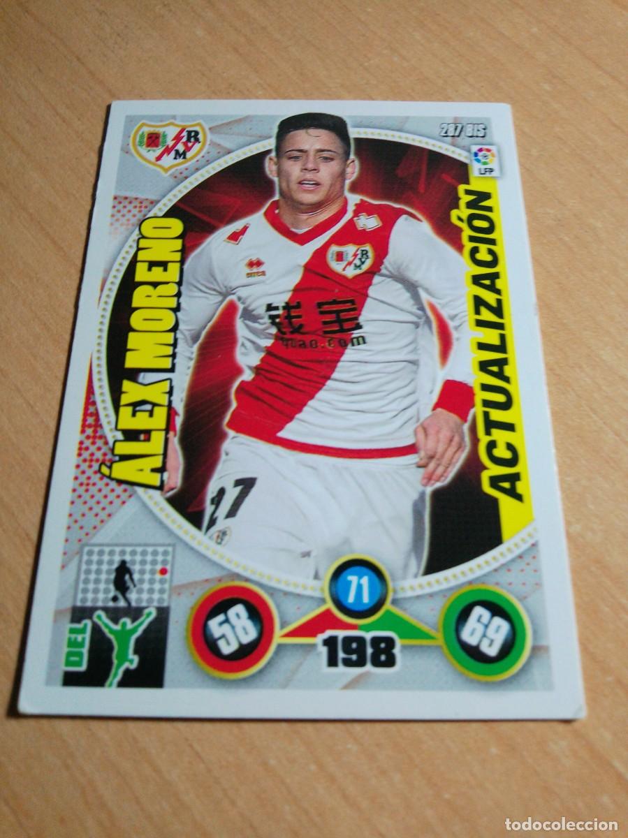 Cromos de f&uacute;tbol: 287 BIS ALEX MORENO ACTUALIZACION DEL RAYO VALLECANO 14 15 ADRENALYN XL 2014 2015