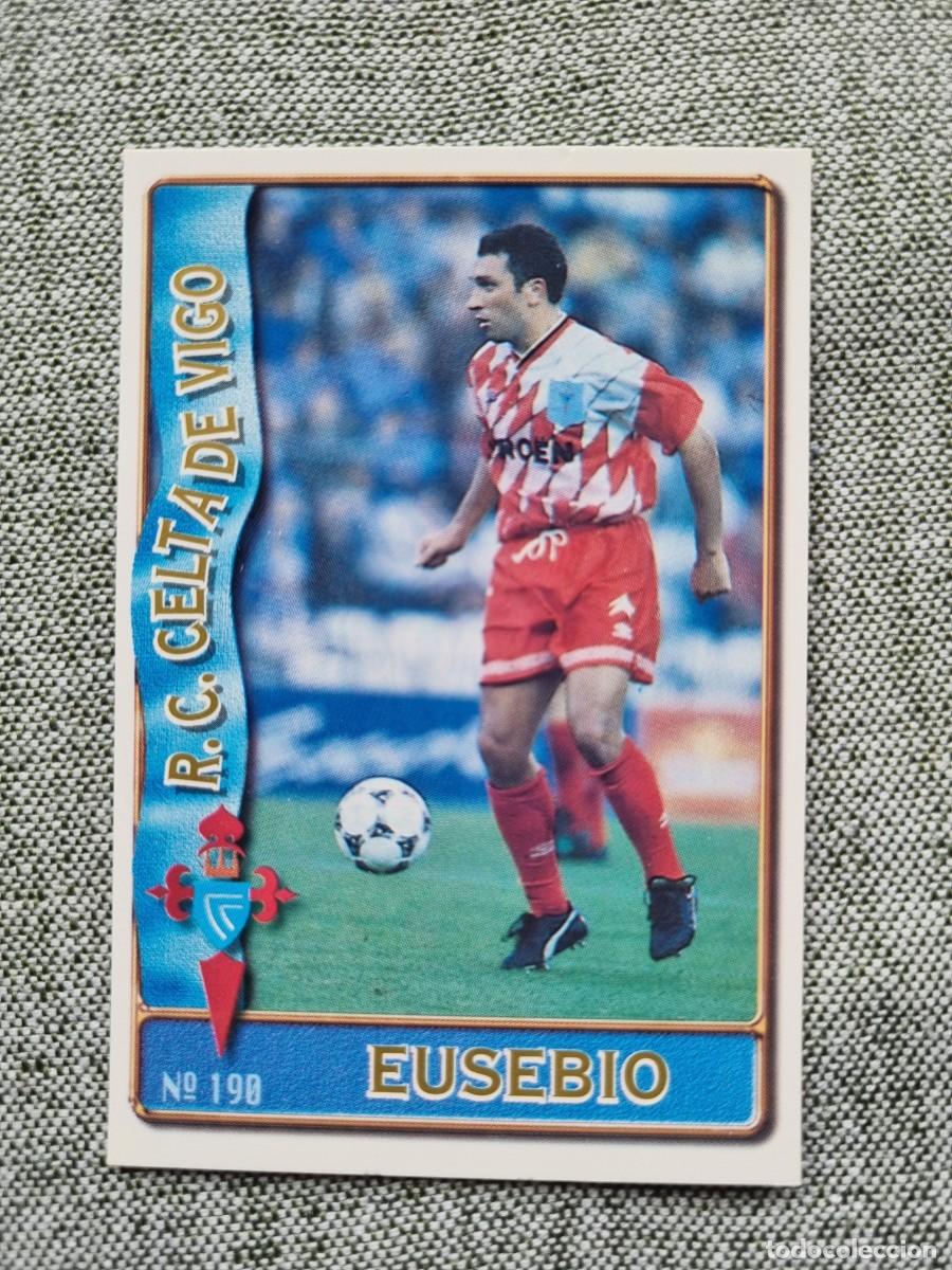Football Stickers: 190 EUSEBIO (RC Celta de Vigo). Las Fichas de la Liga 1996 1997 96 97 (Mundicromo)