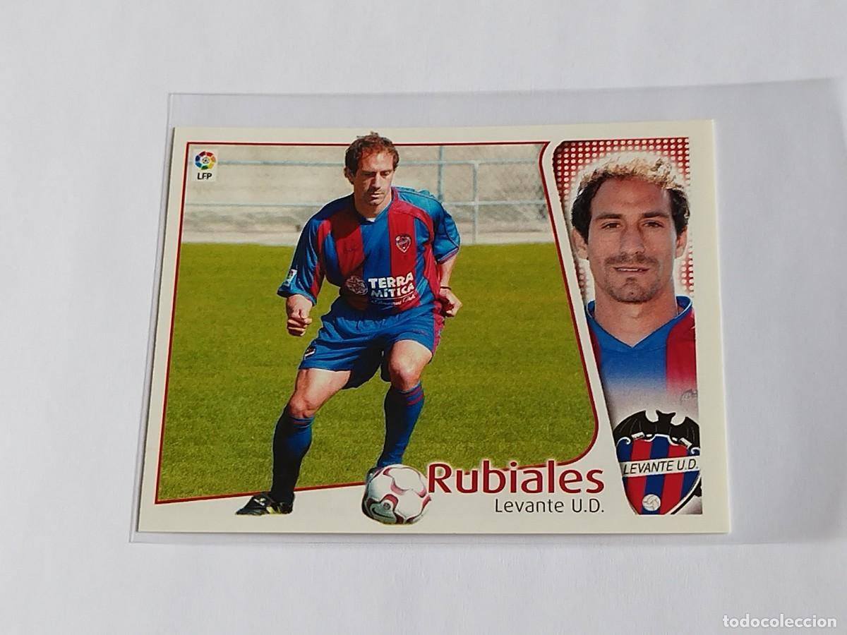 Cromos de f&uacute;tbol: RUBIALES LEVANTE UD - COLECCIONES EDICIONES ESTE LA LIGA 2004 2005 - PANINI 04 05 ROOKIE SIN PEGAR