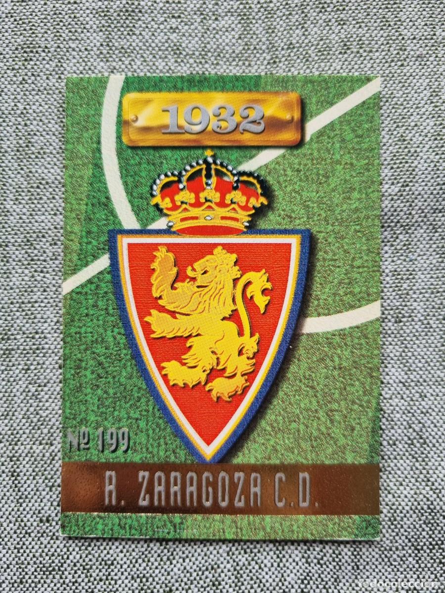 Fu&szlig;ball-Sticker: 199 ESCUDO (Real Zaragoza). Las Fichas de la Liga 1996 1997 96 97 (Mundicromo)
