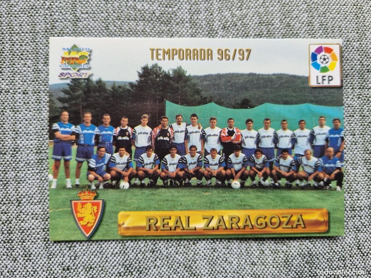 Figurine di Calcio: 199 PLANTILLA (Real Zaragoza). Las Fichas de la Liga 1996 1997 96 97 (Mundicromo)