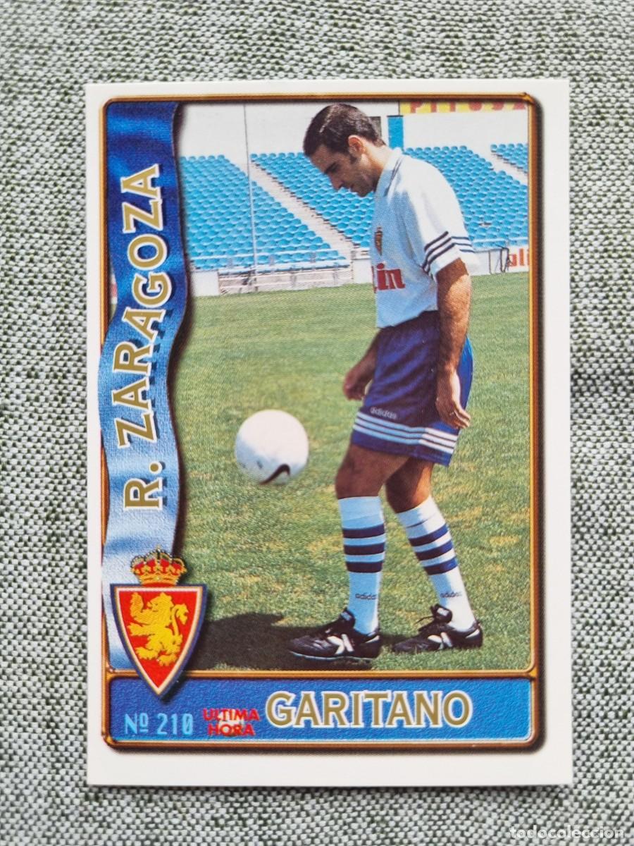 Figurine di Calcio: 210 GARITANO (Real Zaragoza) &Uacute;LTIMA HORA. Las Fichas de la Liga 1996 1997 96 97 (Mundicromo)