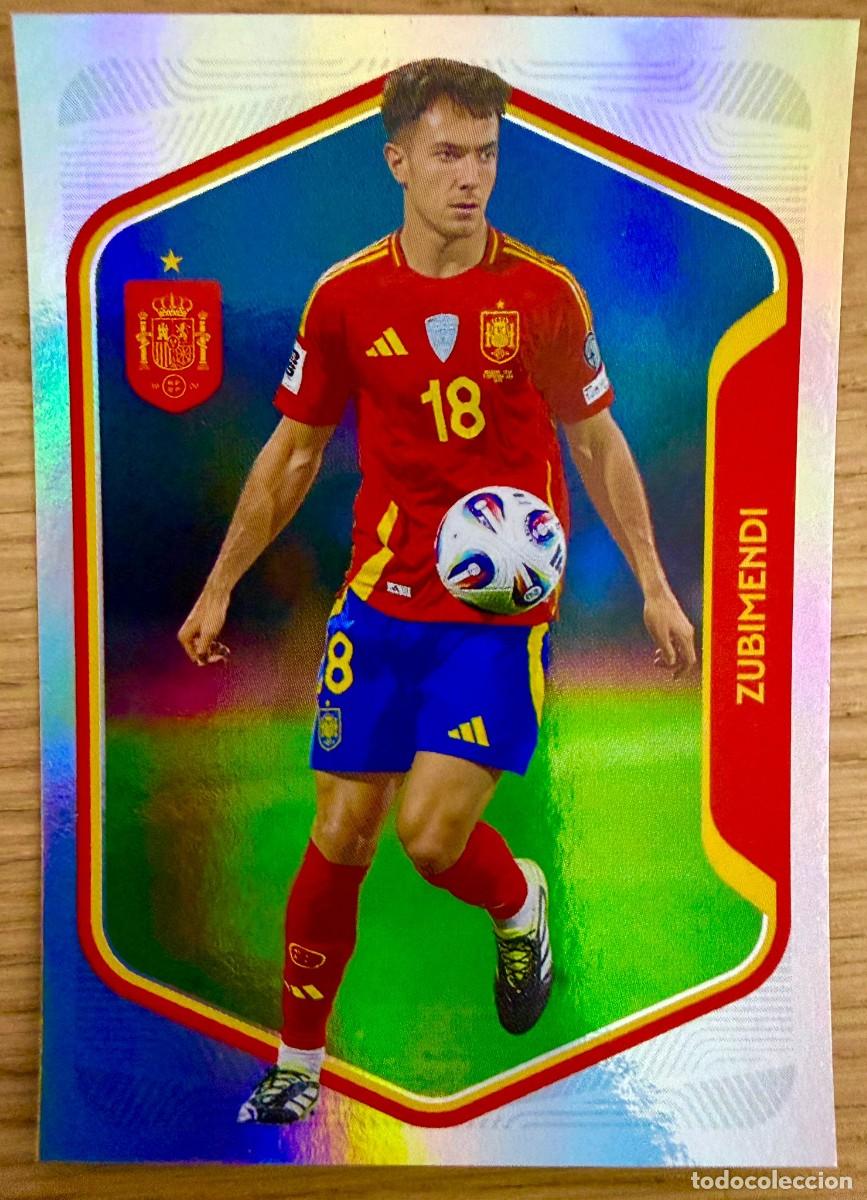 Figurine di Calcio: 34 ZUBIMENDI BRILLANTE SELECCION ESPA&Ntilde;OLA CARREFOUR ESPA&Ntilde;A 2026 26 STICKER SIN PEGAR PANINI