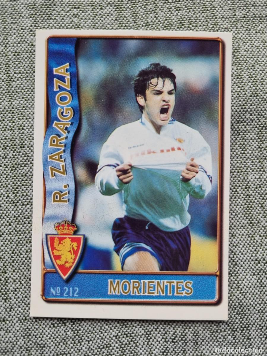Cromos de Futebol: 212 MORIENTES (Real Zaragoza). Las Fichas de la Liga 1996 1997 96 97 (Mundicromo)