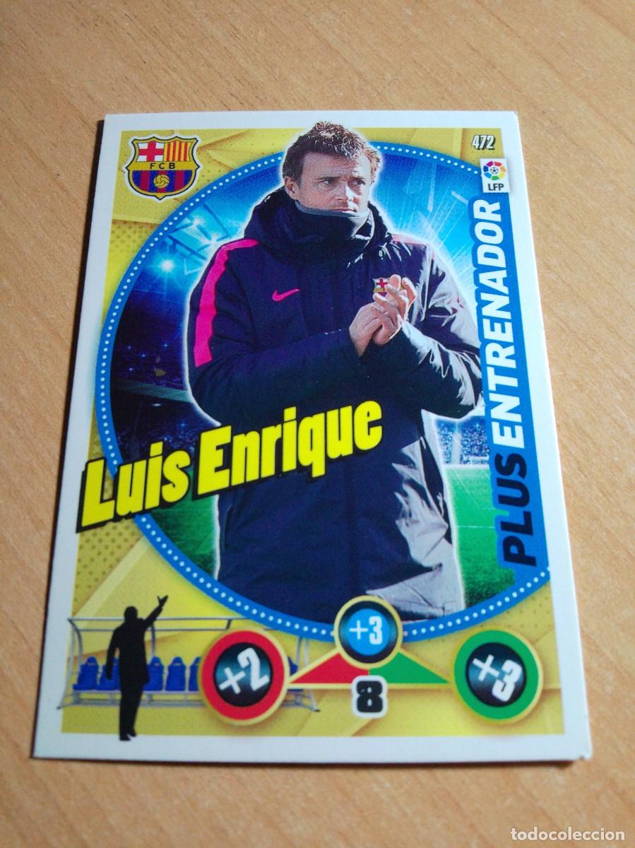 Figurine di Calcio: 472 LUIS ENRIQUE PLUS ENTRENADOR DEL BARCELONA 14 15 ADRENALYN XL 2014 2015