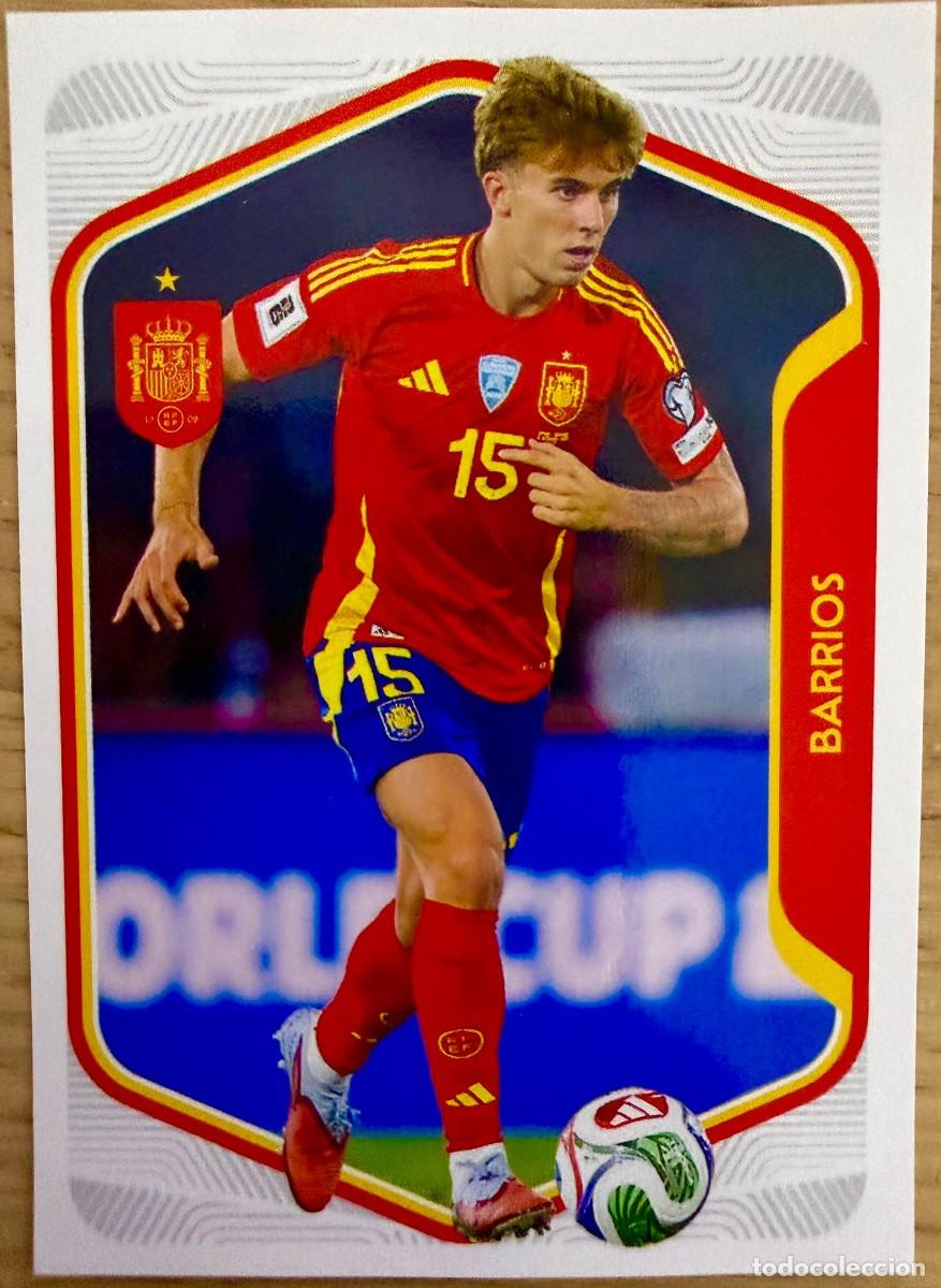 Figurine di Calcio: 39 BARRIOS SELECCION ESPA&Ntilde;OLA CARREFOUR ESPA&Ntilde;A 2026 26 STICKER SIN PEGAR PANINI