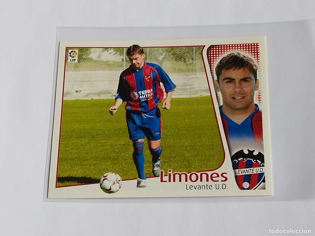 Cromos de f&uacute;tbol: LIMONES BAJA LEVANTE UD - COLECCIONES EDICIONES ESTE LA LIGA 2004 2005 - PANINI 04 05 SIN PEGAR