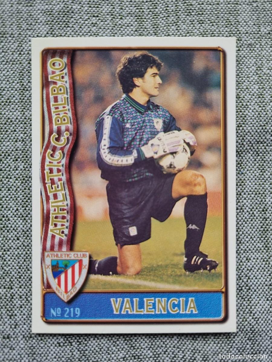 Cromos de f&uacute;tbol: 219 VALENCIA (Athletic Club de Bilbao). Las Fichas de la Liga 1996 1997 96 97 (Mundicromo)