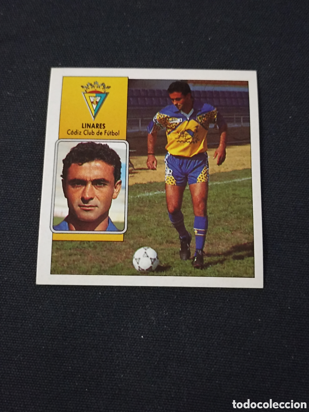 Cromos de f&uacute;tbol: Linares ( C&aacute;diz Club de F&uacute;tbol ). Liga este 92-93. Nunca pegado