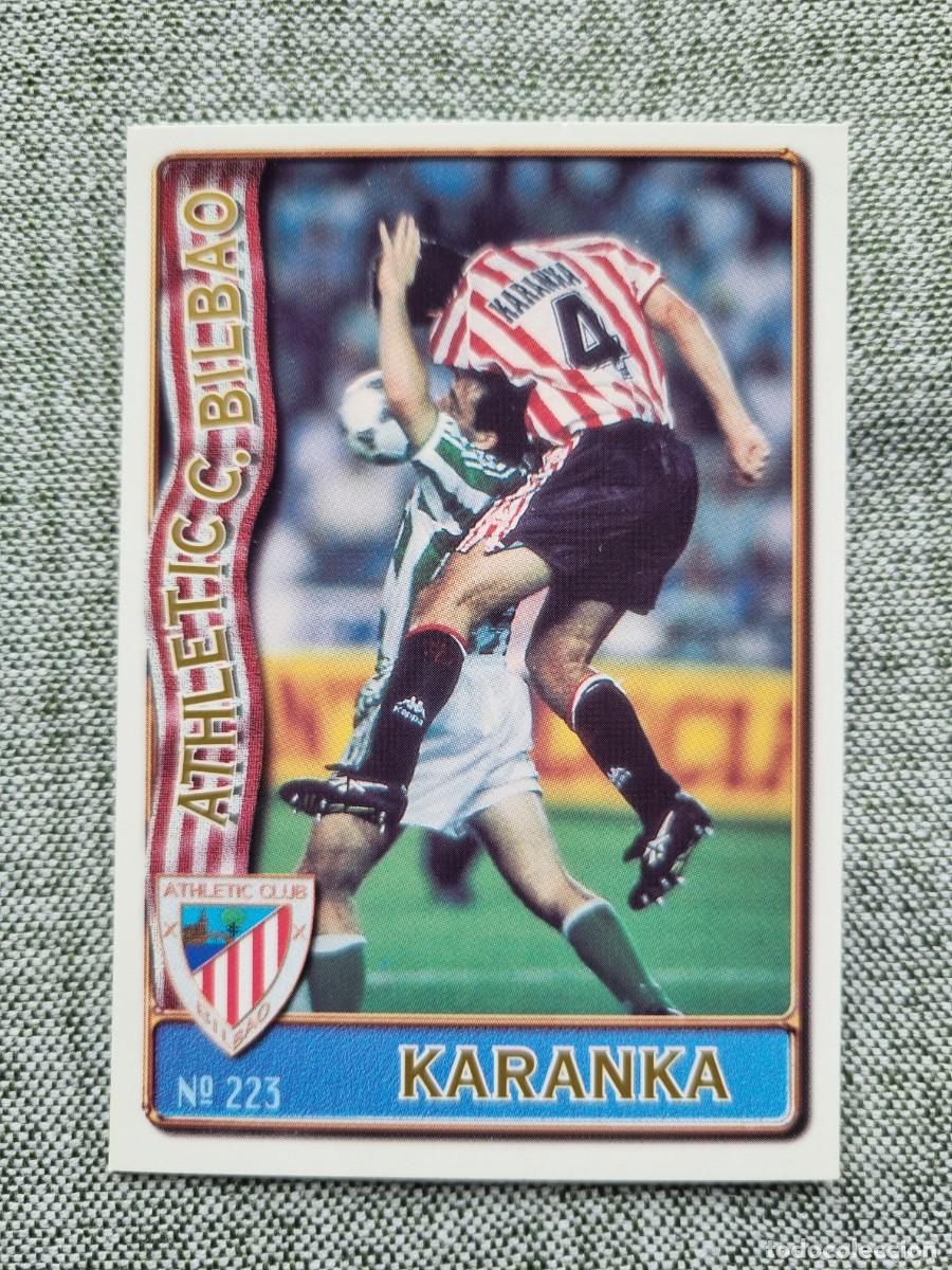 Cromos de f&uacute;tbol: 223 KARANKA (Athletic Club de Bilbao). Las Fichas de la Liga 1996 1997 96 97 (Mundicromo)