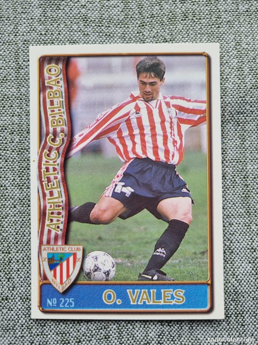 Cromos de f&uacute;tbol: 225 OSCAR VALES (Athletic Club de Bilbao). Las Fichas de la Liga 1996 1997 96 97 (Mundicromo)