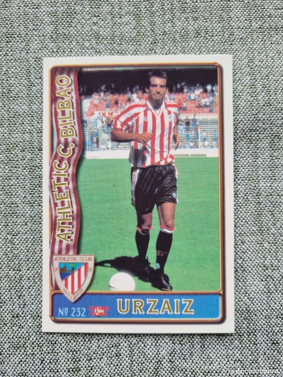 Cromos de f&uacute;tbol: 232 URZAIZ (Athletic Club de Bilbao) &Uacute;LTIMA HORA. Las Fichas de la Liga 1996 1997 96 97 (Mundicromo)