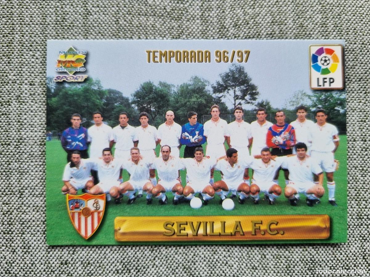 Cromos de f&uacute;tbol: 235 PLANTILLA (Sevilla FC). Las Fichas de la Liga 1996 1997 96 97 (Mundicromo)