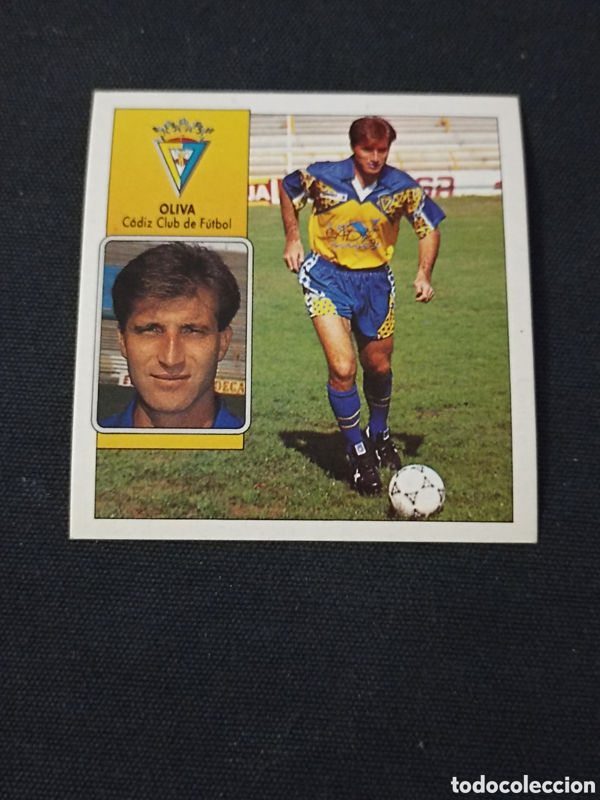 Cromos de f&uacute;tbol: Oliva ( C&aacute;diz Club de F&uacute;tbol ). Liga este 92-93. Nunca pegado