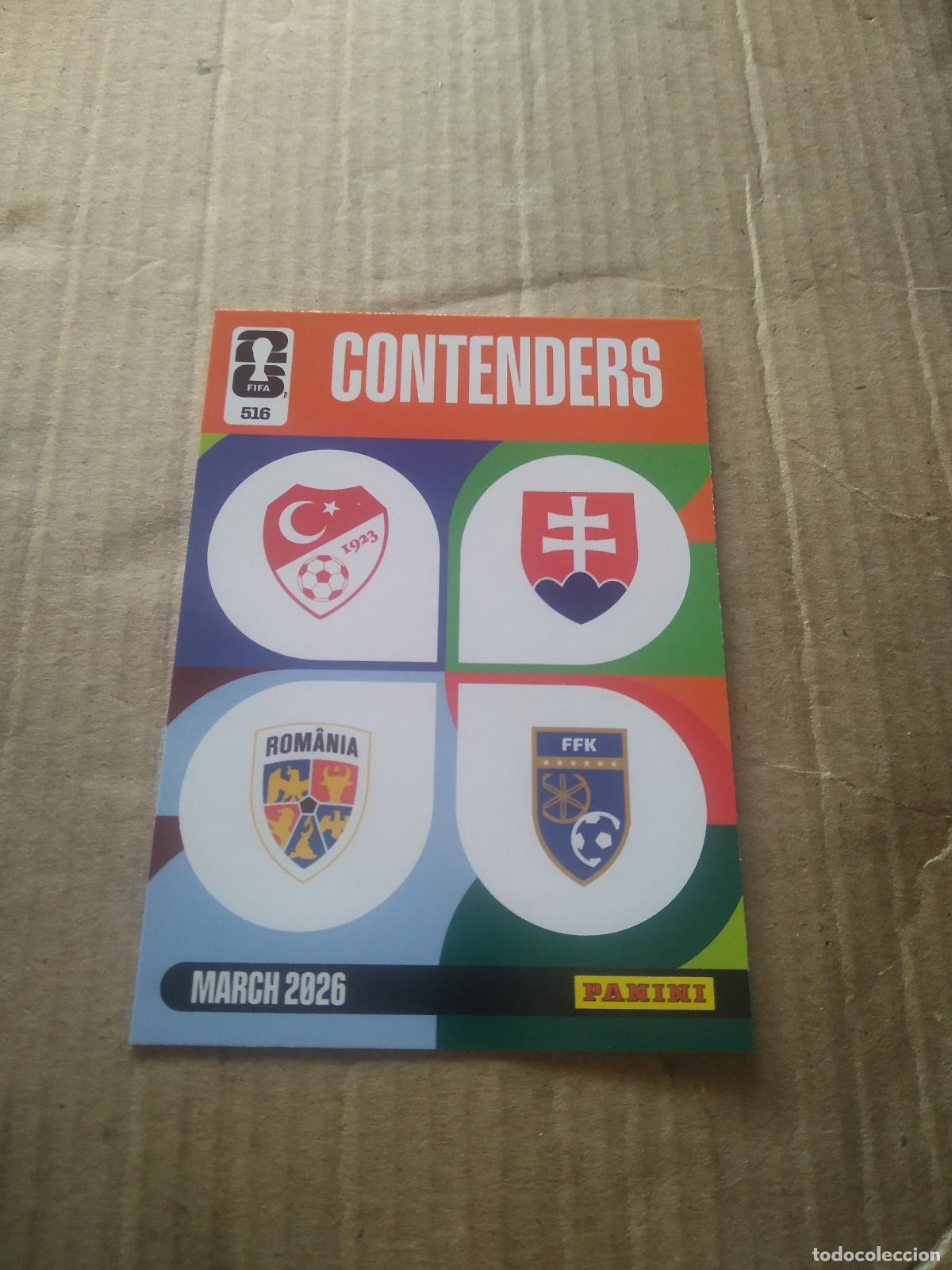 Football Stickers: 516 TURQUIA RUmania ESLOVAQUIA Kosovo ESCUDO CROMO FUTBOL PANINI ADRENALYN MUNDIAL 2026 WORLD CUP