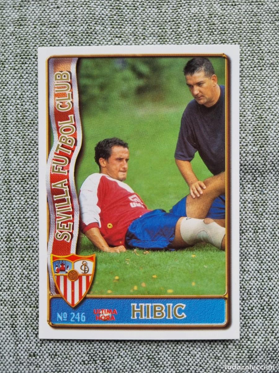 Football Stickers: 246 HIBIC (Sevilla FC) &Uacute;LTIMA HORA. Las Fichas de la Liga 1996 1997 96 97 (Mundicromo)