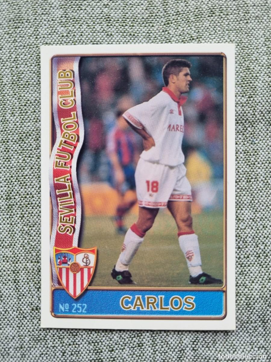 Cromos de f&uacute;tbol: 252 CARLOS (Sevilla FC). Las Fichas de la Liga 1996 1997 96 97 (Mundicromo)