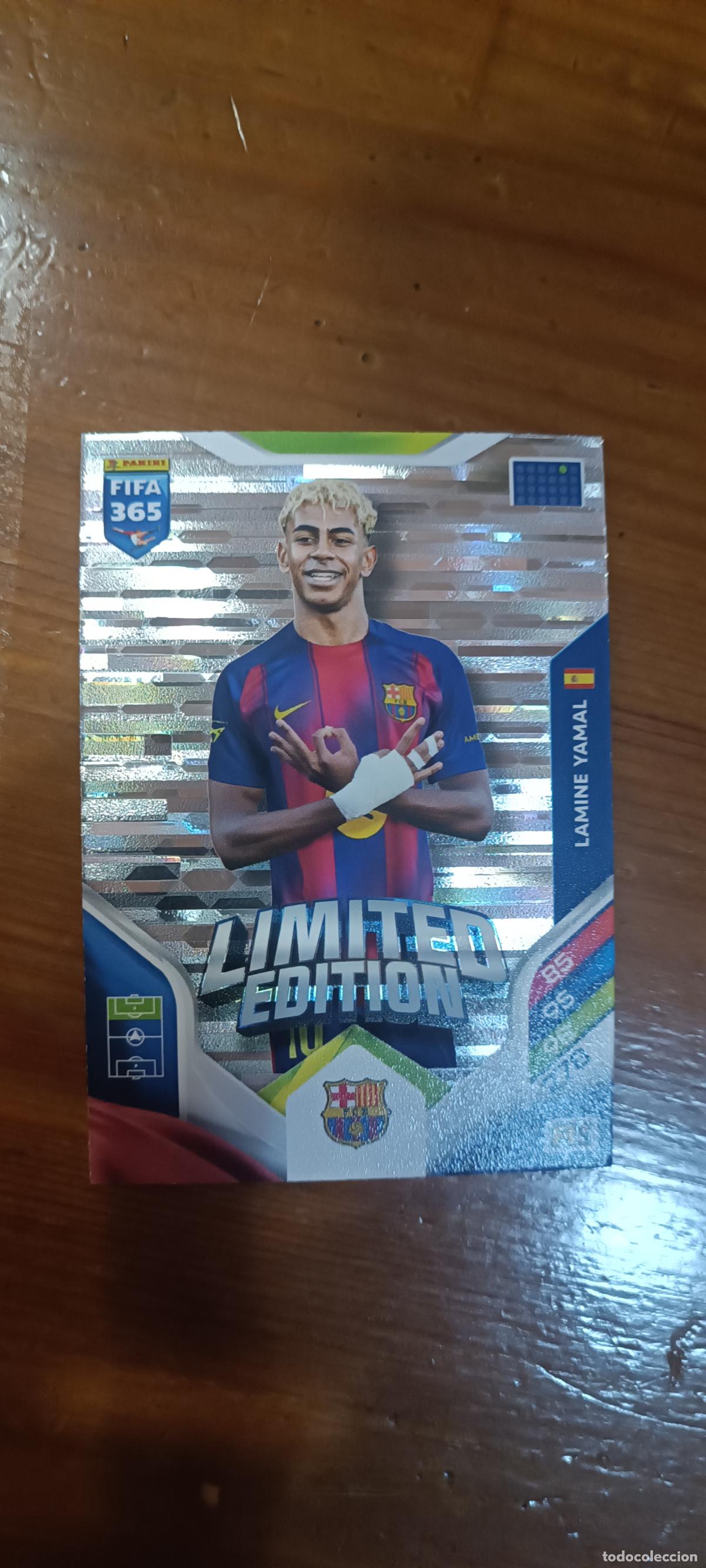 Cromos de f&uacute;tbol: LAMINE YAMAL BARCELONA LIMITED EDITION PANINI ADRENALYN FIFA 365 2025 2026 25 26